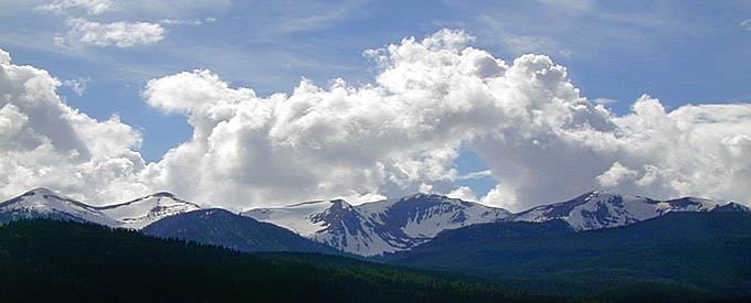 Rockies and clouds