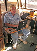 Bill in his rig