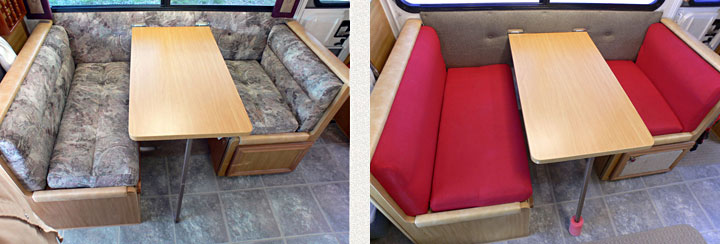 Dinette reupholstery