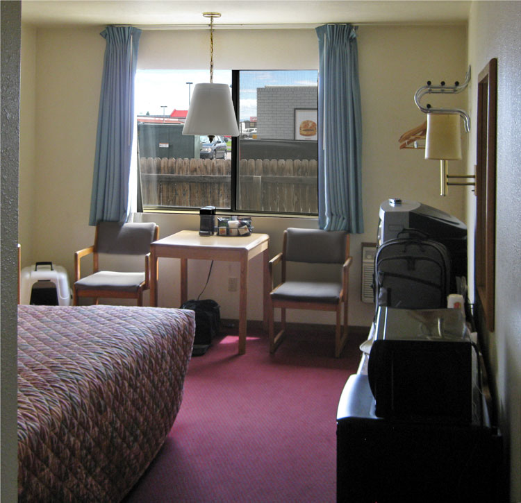 Super 8 motel room