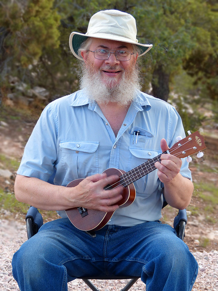 Andy with ukulele