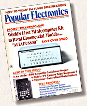 Popular Electronics cover, January 1975