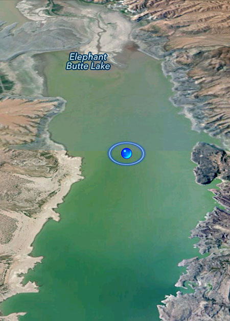 Elephant Butte Lake location